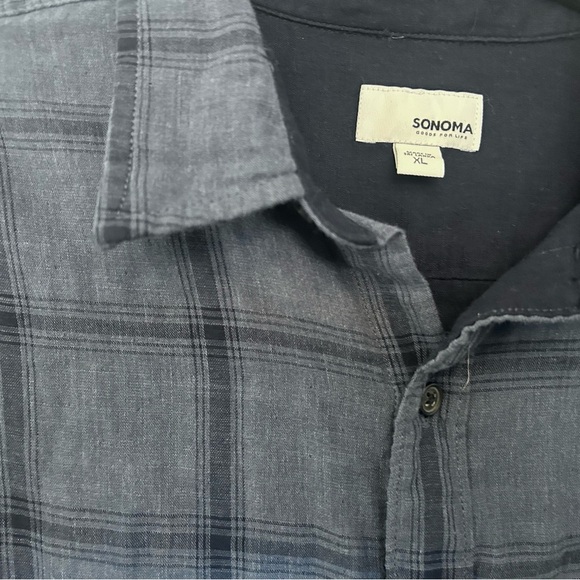 NWT. Men’s Sonoma blue and black Flannel. Size XL - Picture 5 of 5